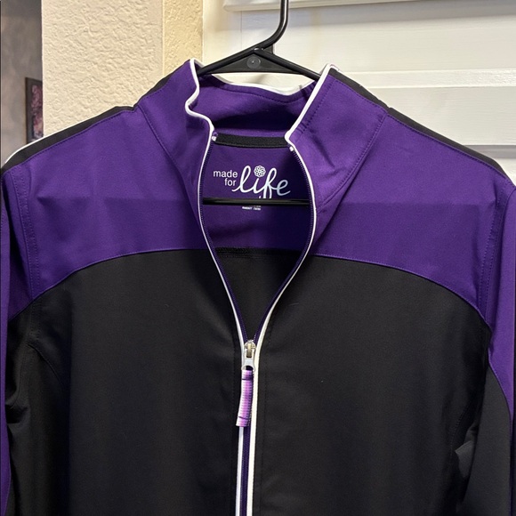 Made for Life Purple and Black track jacket - Picture 3 of 8